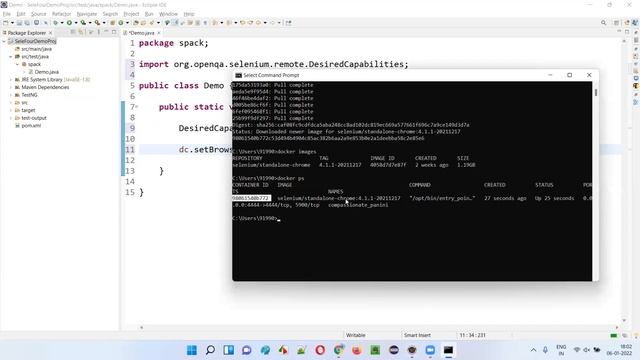 Watching Selenium scripts running on Docker Containers live using Selenium Grid portal смотреть онлайн