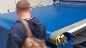 раскрой тентовой ткани ПВХ на раскройном комплексе, планшетный плоттер шириной 3,6метра