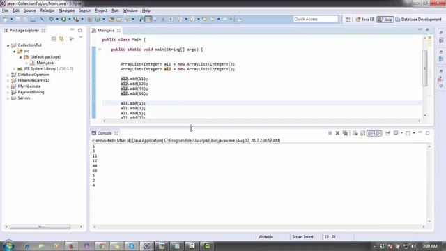 java collections tutorial (ArrayList part 2)
