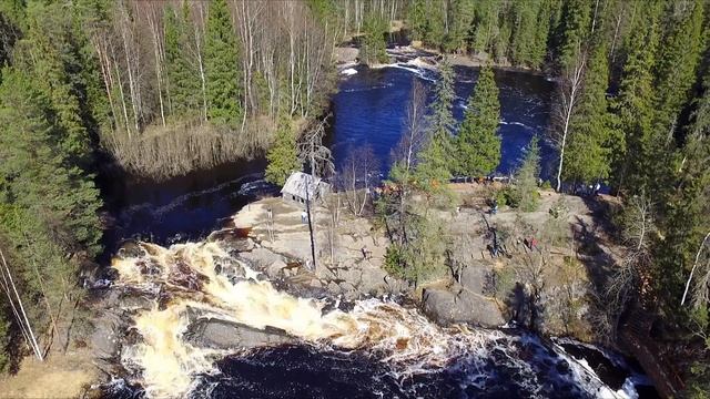 Рускеальский водопад Ахвенкоски смотреть онлайн