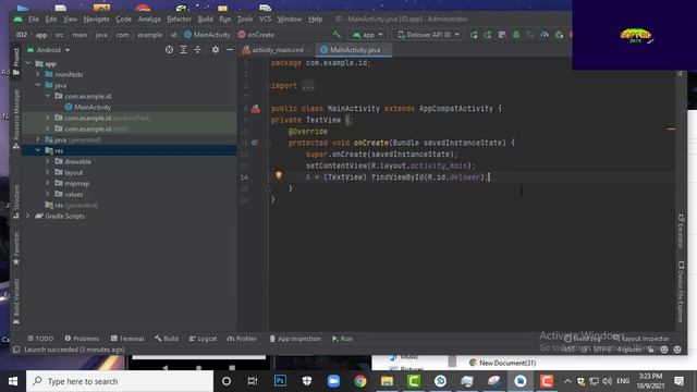 How to create interface between XML and java file || android studio bangla Tutorial смотреть онлайн