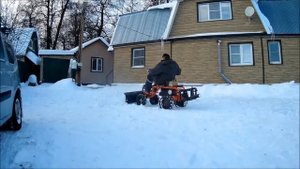 Уборка снега Агат+адаптер МТ 1