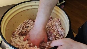 Сыровяленая колбаса в домашних условиях. homemade sausage