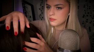 АСМР💆🏻♀️Массаж головы💆🏻♀️уход за волосами