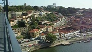 Porto, Portugal. Panorama from big bridge, Ponte de Luis