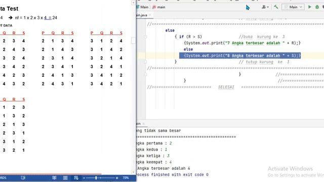 JAVA10 Cetak angka terbesar dari input 4 angka P,Q,R dan S yang tidak sama besar смотреть онлайн