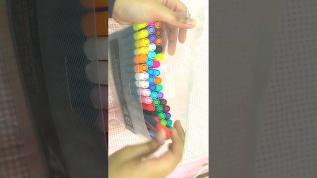 Unboxing M&G 48 Brush Markers | Dual Tip Markers | #daraz #markers смотреть онлайн