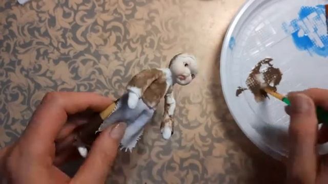 мк куколка из ваты "Ведьмочка"