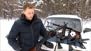 Охолощенный АКМ, автомат калашникова