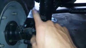 Передняя балка на мини трактор.Front axle for homemade tractor.