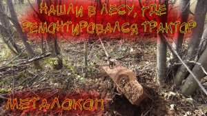 НАШЛИ В ЛЕСУ, ГДЕ РЕМОНТИРОВАЛСЯ ТРАКТОР! МЕТАЛОКОП