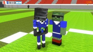 Monster School : Football World Cup 2022 - Monster Argentina vs Monster France - Minecraft Animatio