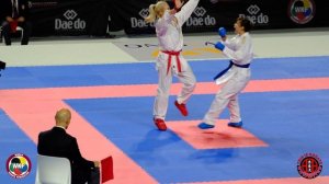 4K KARATE KUMITE FEMALE WKF PART 3 #karate #kumite #wkf #tecniques
