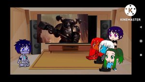 реакция персонажей "Ава и еë демон" на Warhammer 40k 2