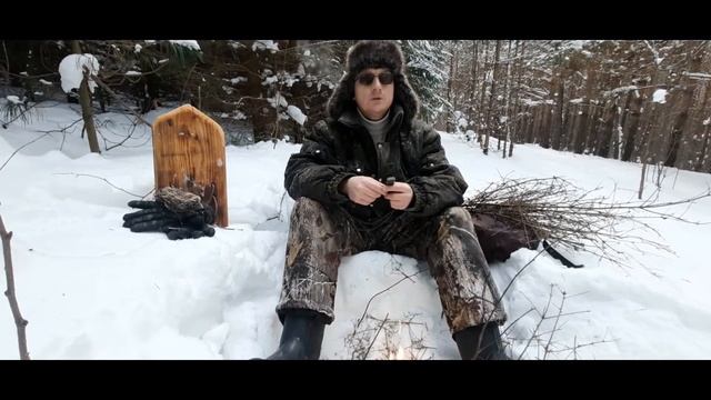 Как добыть огонь зимой в лесу.  Реальные методы.