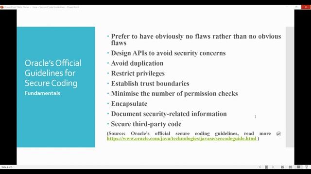 Java - Secure Code Guidelines - Devsena Mishra