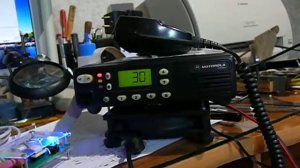 Проверка работы узла эхолинка на базе Моторола GM350 и самодельного интерфейса