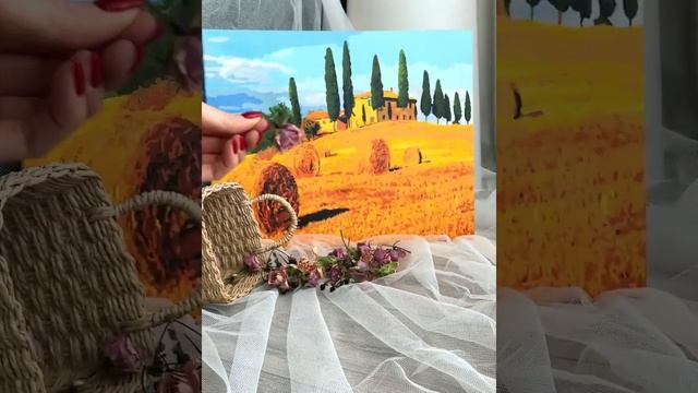 Картина по номерам 40х50 Цветной холст Италия. Тоскана смотреть онлайн