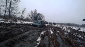 уаз хантер 6х6, ермак, зил131, унимог и другие монстры тонут на болоте