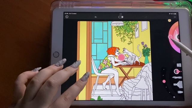 АСМР Разукрашиваем на iPad | Звуки рта | ASMR draw on iPad | Mouth sounds ? смотреть онлайн