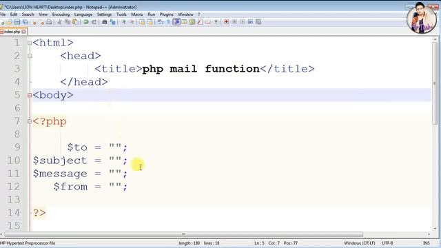 How to send mail using PHP mail function|Send Mail Function| PHP Mail Function | Mailer |Mr Tech 00