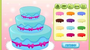 Украшаем торт. Игры для детей