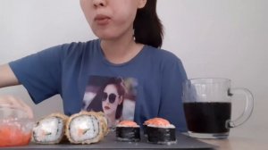 #mukbang#sushi#eating MUKBANG SUSHI | МУКБАНГ СУШИ