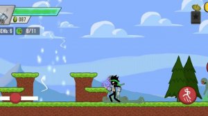 Прохожу новую игру про Стикмен зомби шутер - 1 глава зелёные холмы.