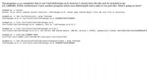 Error while loading shared libraries; cannot open shared object file: No such file or directory
