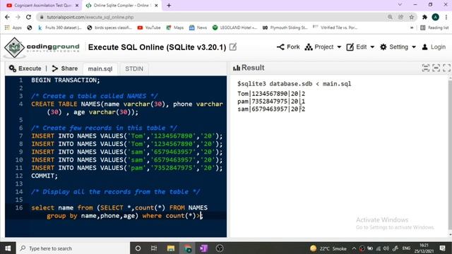 Cognizant Assimilation Test SQL Coding Questions | Assimilation SQL Coding Questions | Part 1 смотреть онлайн