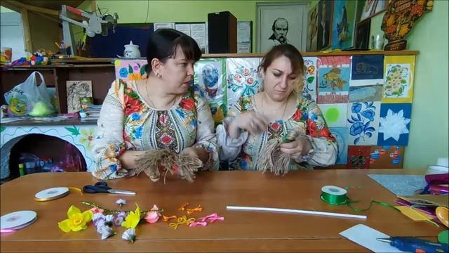 Изготовление масленичного оберега «Банченый веник» из джутовой верёвки