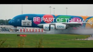 ? Dubai Expo Livery | Emirates A380 1st visit at Manchester Airport