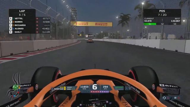F1 2021 gameplay - Daniel Ricciardo at Jeddah (Saudi Arabian GP 2021)