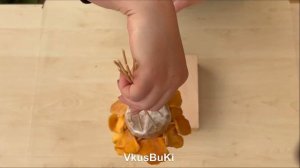 ?Роза из сушёного манго ? Моно букет МК VkusBuKi