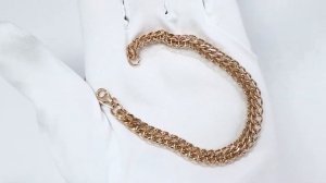 Золотой браслет плетение Питон NOVIKOV ЗБА-111