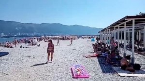 Обзор пляжа ДОЛ Нива в Геленджике 2021