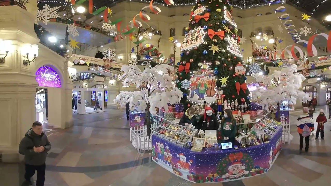 VR 360 Christmas tree parade / Парад новогодних ёлок