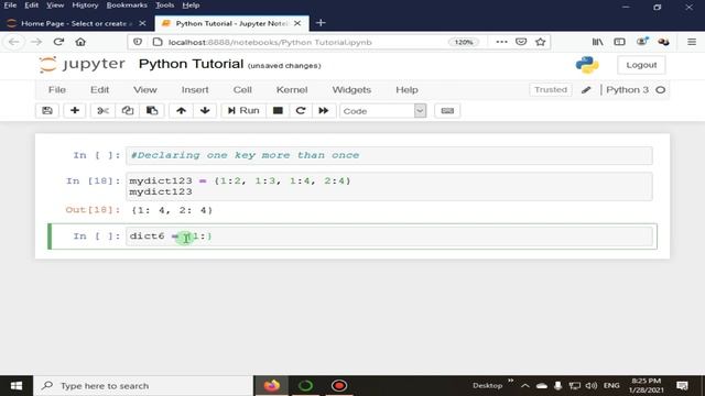 Declaration Of One Key Twice In A Python Dictionary | Python 4 You | Lecture 150