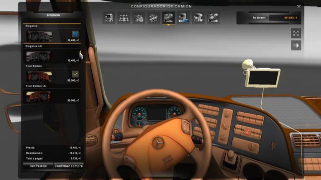euro truck simulator 2 mercedes benz across interior смотреть онлайн