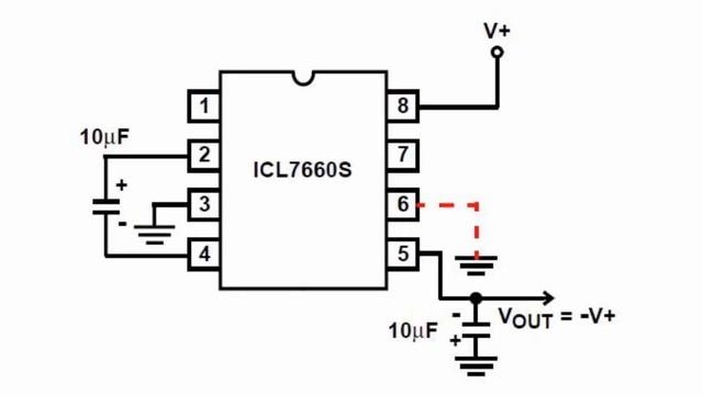 Dc-to-dc Converter ICL7660.  Simple Circuit Of ...
