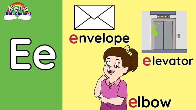 Letter Ee | Letter E Sound | Objects Beginning with the Letter Ee | Learn to Write the Letter Ee смотреть онлайн