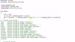 Boost Library #1:  Lexical Cast