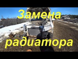 Замена радиатора на Гранте. Распаковка посылки "Любимый василёк". Дошли руки до холодного копчения