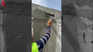 Окраска и защита бетонной подпорной стены в Казахстане.