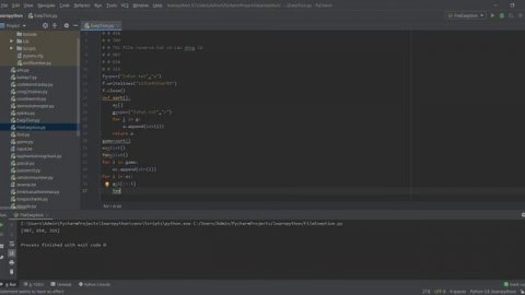 The code works with file.txt in Python
