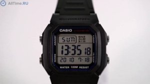 Обзор часов Casio Collection W-800H-1A. Японские наручные часы. Alltime