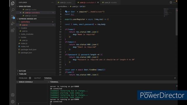 #2 - User registration || Complete  REST APIS  with Node, Express, MongoDB &JWT смотреть онлайн