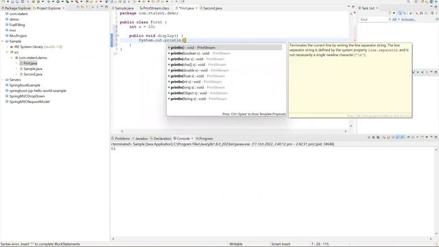 Java 8th day class - #javacourse
