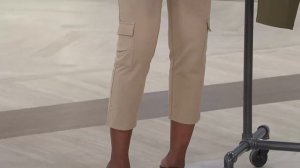 Women with Control Petite Cropped Cargo Pants with Carolyn Gracie