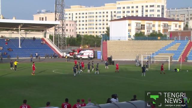 Комментатор Виктор Гусев: Ваш вратарь действительно как "казахская кошка"! смотреть онлайн